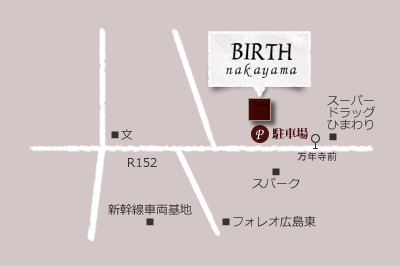 ヘアサロンbirth中山店 近隣地図